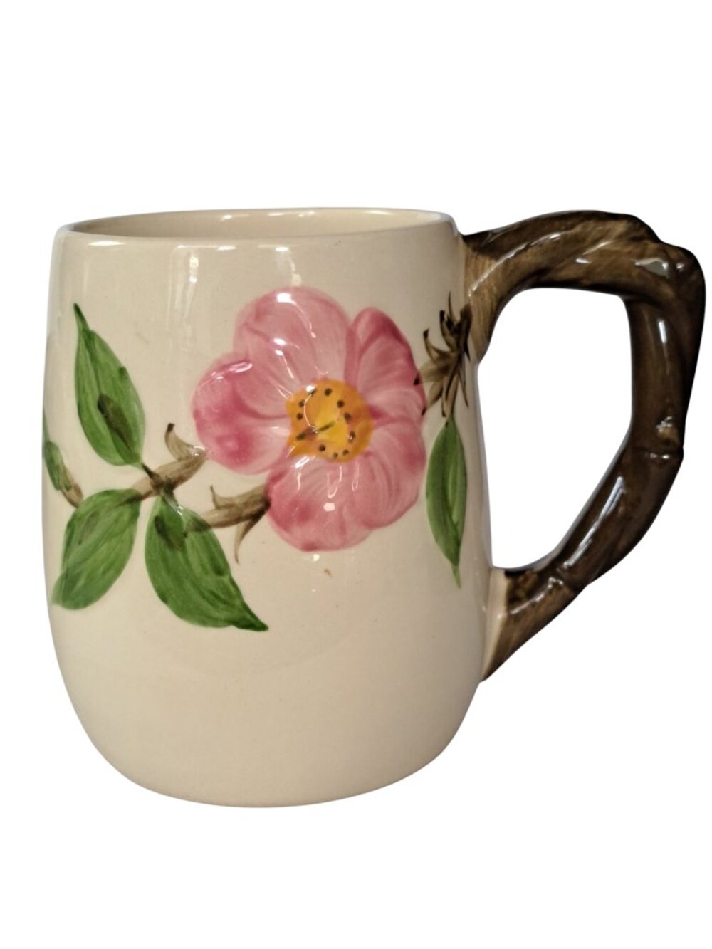 VTG Franciscan Desert Rose Floral Grandmug Hand Painted Mug 4.25”H. - Picture 8 of 14